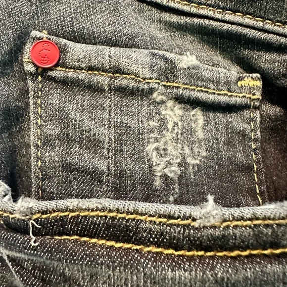 NWT Lysee distressed jeans size 2X curvy - Picture 2 of 14